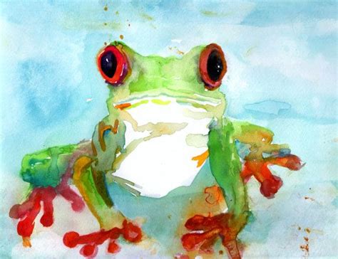 Tree Frog Watercolor Print tree Frog by Jess Buhman, Multiple Sizes, Select Size, Watercolor ...