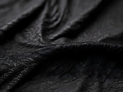 Premium AI Image | CloseUp of Black Fabric Texture