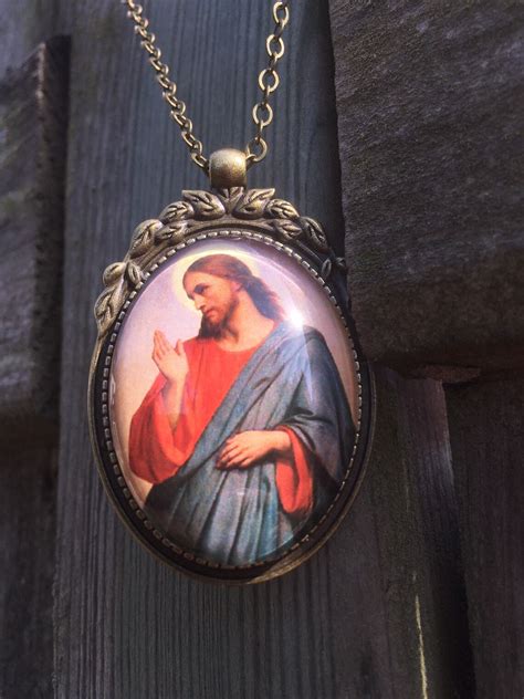 Jesus Necklace Jesus Christ Necklace Jesus Pendant Jesus | Etsy