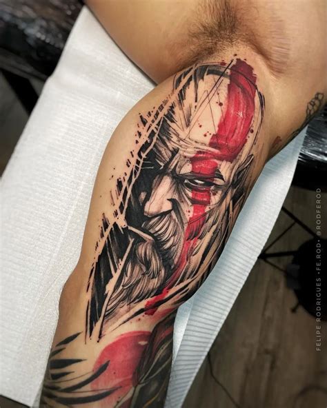 Kratos tattoo done by © RodFerod. : r/gamerTattoos