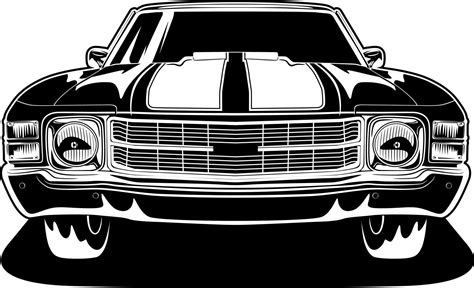 Black and white car vector illustration for conceptual design 7073896 ...