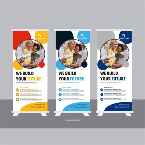 Roll up banner design template, modern x-banner, roll up design, Golf ...