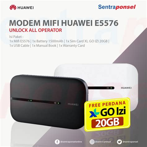 Jual Modem Mifi Huawei E5576, Unlock All Operator | Shopee Indonesia