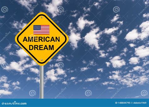 American dream sign stock image. Image of advert, direction - 148844795