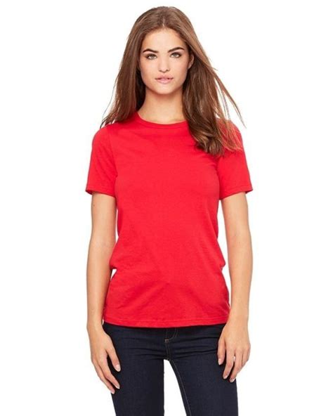 Red Cotton Plain T-Shirt for Women - Online Shopping in Pakistan