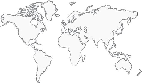 World Map Outline - Kids Printable Blank World Map (661x405), Png Download