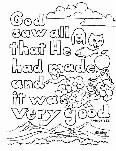 Genesis 1 Coloring Pages - Coloring Book