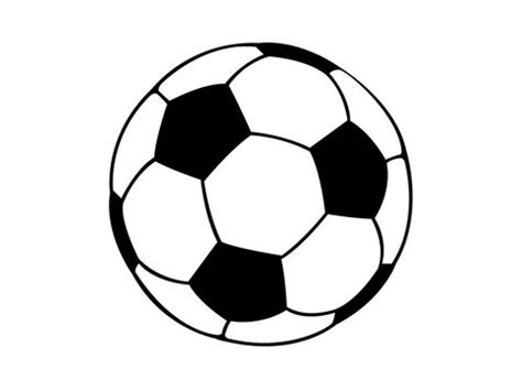 Soccer Ball Clipart Black And White Vector