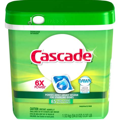 Cascade Fresh Scent Complete Actionpacs Dishwasher Detergent Pods 85 Pk ...