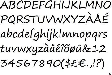 Segoe Print Font - Dafont Free