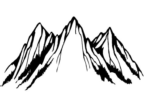 Mountain black and white mountain clipart black and white free clip art images - WikiClipArt