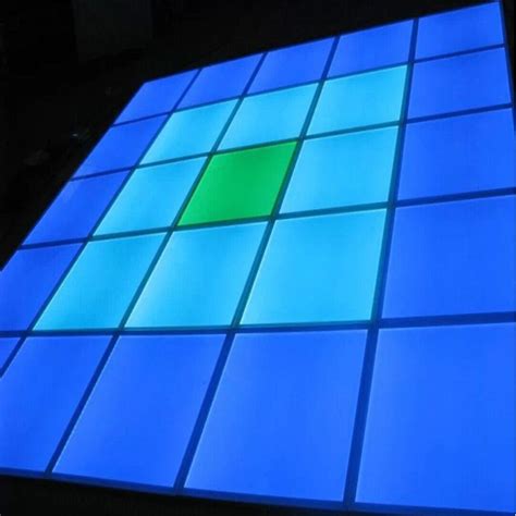 Single Pixel LED Dance Floor Modules Configurable System 500mm x 500mm RGB Pixel Colour Panel ...