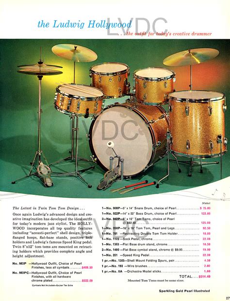 1964 Ludwig "catalog" Hollywood. - Vintage Drum Forum