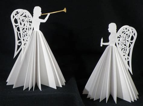 Paper Angels - | Easy christmas crafts, Paper angel, Christmas decorations