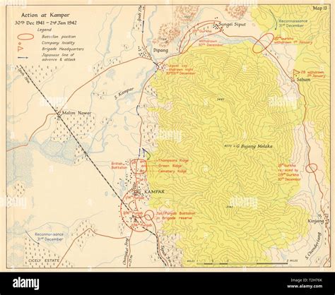 Battle of Kampar, 30 Dec 1941-2 Jan 1942. Japanese invasion of Malaya ...