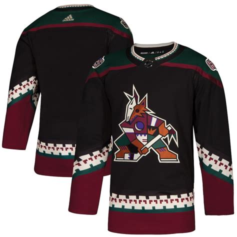 Arizona Coyotes adidas Alternate Authentic Blank Jersey - Black