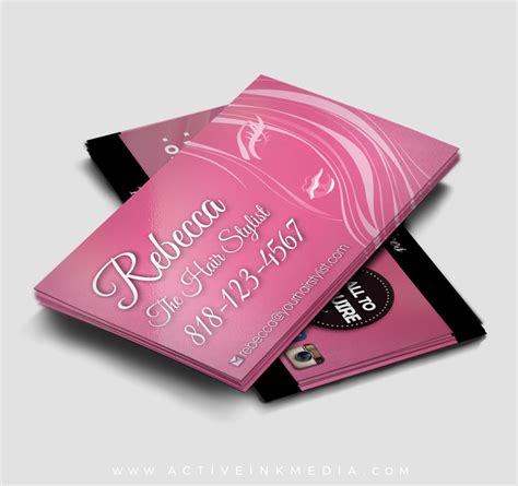 Hair Stylist Business Cards Examples
