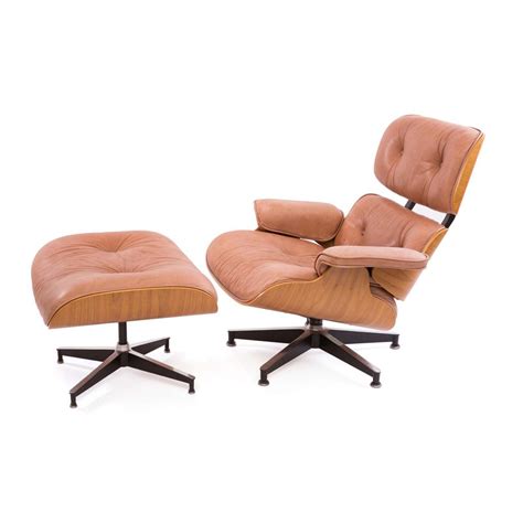 Eames for Herman Miller Lounge Chair and Ottoman – Red Modern Furniture