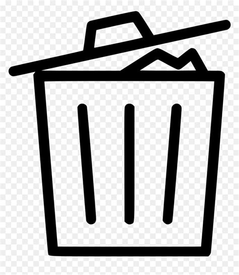 Recycle Bin Delete Garbage Full - Trash Can Icon Png, Transparent Png - vhv