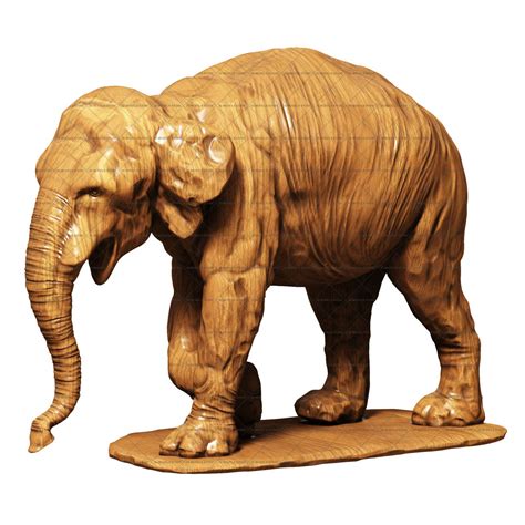 Elephant sculpture sclr_stl_0001 - 3D (stl) model