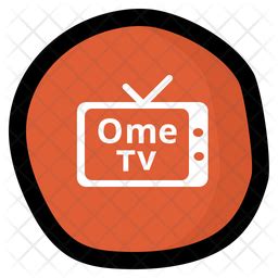 Ome Tv Logo Icon - Download in Colored Outline Style