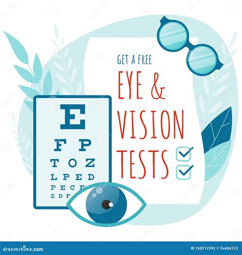 Medical Ophthalmologist Eyesight Check-Up Concept. Eye and Vision Tests Stock Vector ...