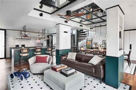 Home tour: An industrial modern duplex apartment in Singapore inspired by London apartments and ...