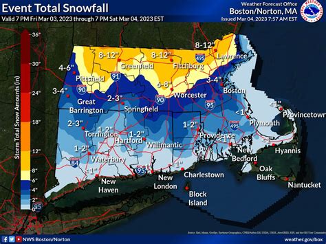 Massachusetts weather: Here are the snowfall totals from the winter ...