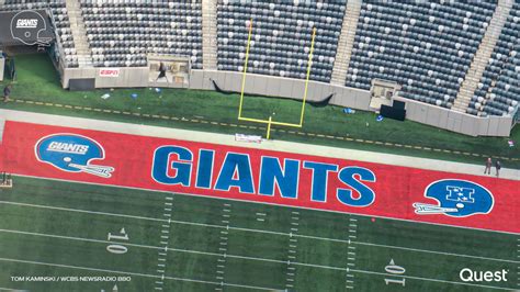 Legacy end zones painted at MetLife Stadium