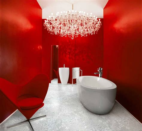 51 Red Bathrooms Design Ideas With Tips To Decorate And Accessorize Yours | Red interior design ...
