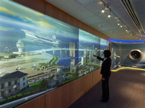 GestureTek's 20ft Multitouch video wall and translucent hanging touch ...