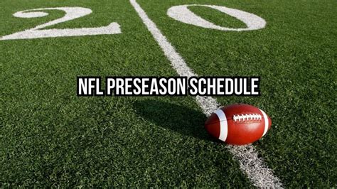 NFL Preseason Schedule 2023: NFL Games on TV Today