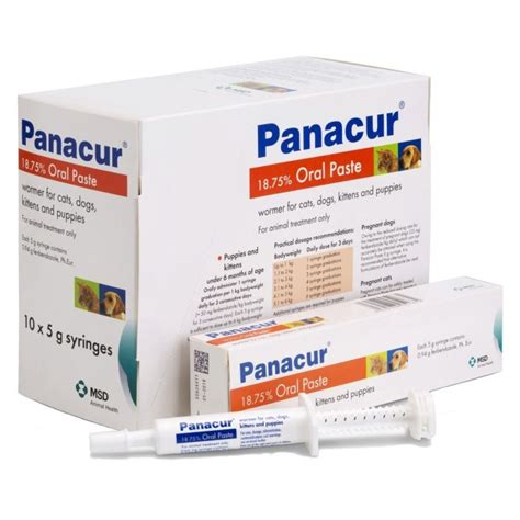 Worming Paste Panacur for Roundworms in Dogs and Cats