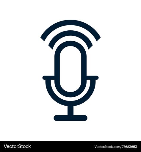 Podcast icon isolated on white background from Vector Image