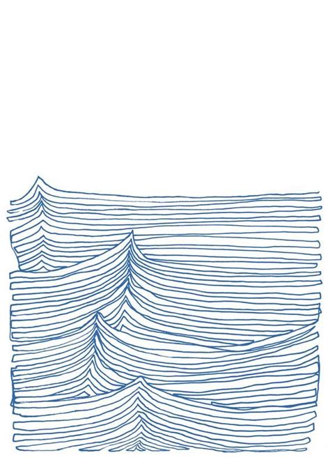 Printable Ocean Print Blue Simple Line Drawing Continuous | Etsy | Simple line drawings, Line ...