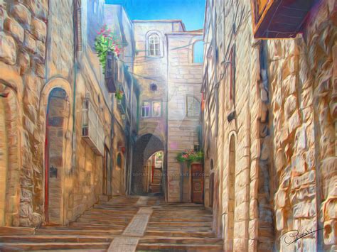 Simta, Jerusalem, old city by SofiaPolonsky on DeviantArt