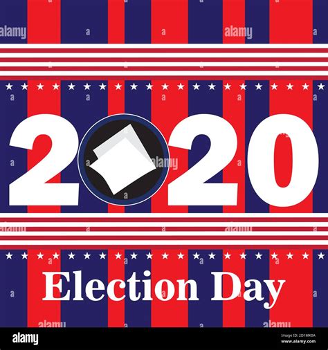 USA election day poster. Vote 2020 - Vector illustration Stock Vector ...