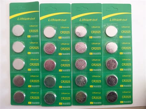 4X5=20 BATTERIES LITHIUM COIN CELL BUTTON BATTERY CR202