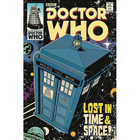 Buy Art For Less Doctor Who Tardis Comic Book Cover Dr Who On Paper ...