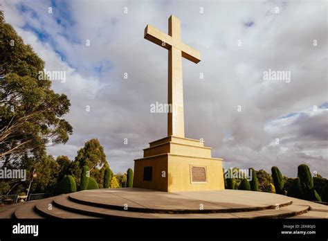 Mount Macedon Memorial Cross in Australia Stock Photo - Alamy