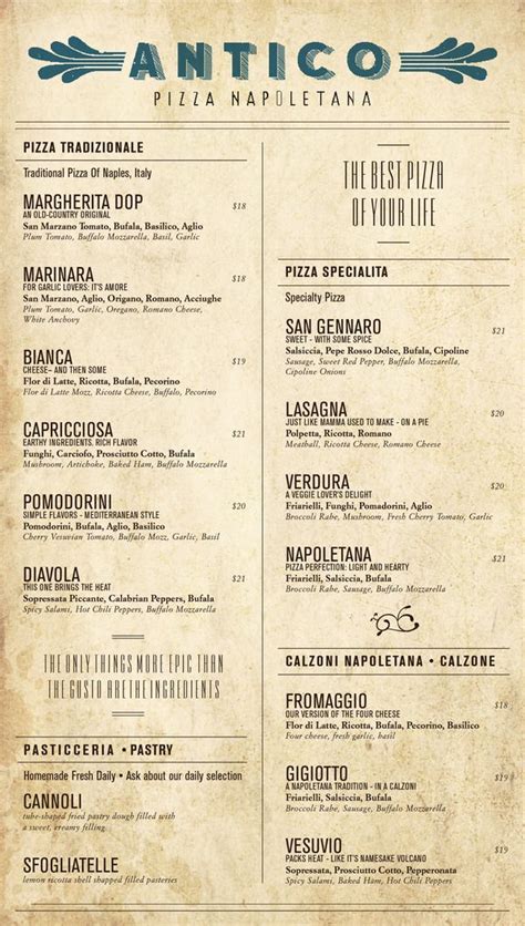 Antico Pizza Napoletana Package | Miss Design | Cafe menu design, Menu design, Pizza design