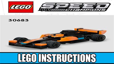 LEGO Instructions - Speed Champions - McLaren - 30683 - McLaren Formula 1 Car - YouTube