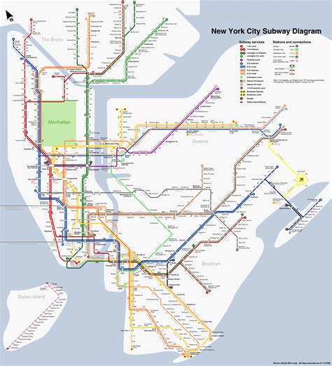 New Full New York Subway Map 2022