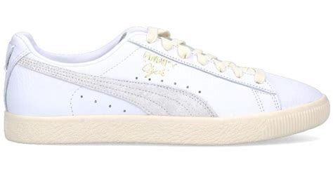 PUMA 'clyde' Sneakers in White | Lyst