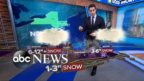 Nor'easter forecast as storm moves in | ABC News - YouTube