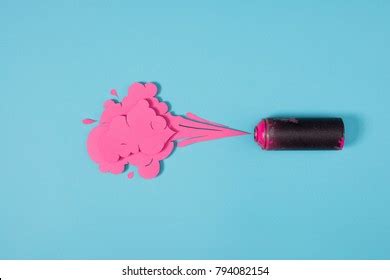 Top View Spray Paint Can Paper Stock Photo 794082121 | Shutterstock