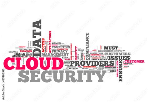 Word Cloud "Cloud Security" Stock Illustration | Adobe Stock