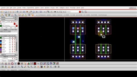 Layout of NAND gate in Cadence Virtuoso . DRC and LVS Check - YouTube