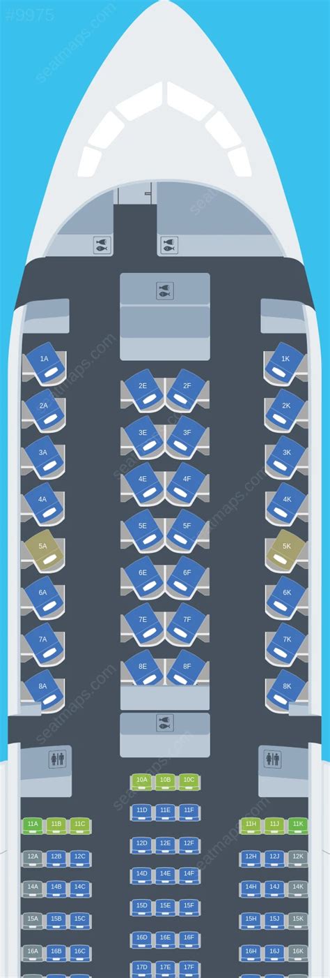 Seat map ratings of Qatar Airways Boeing 787