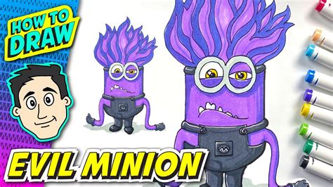 How To Draw A Purple Minion Step By Step